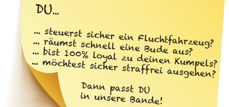 Komplizen gesucht